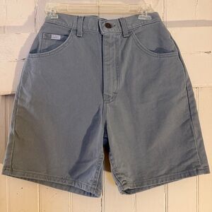 Lee Moss Green Denim Vintage Mom Shorts Size 10L